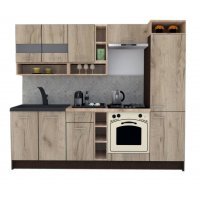 Bucatarie COSSY NEW 250 B2 Wenge / Decor K002